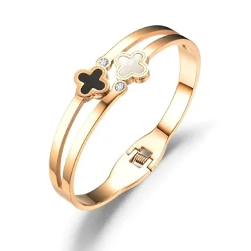 Pera Jewelry 14K Gold Plated Fashion Bangle Bracelet