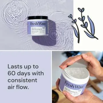Fresh Wave Odor Removing Gels Bundle: (3) 15 oz. Gels - Lemon, Lavender, Original