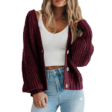 PRETTYGARDEN Women's Cozy Button-Down Cardigan – Stylish & Warm
