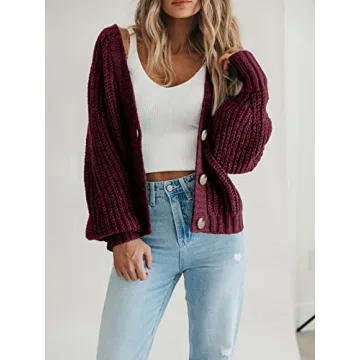 PRETTYGARDEN Women's Cozy Button-Down Cardigan Sweater