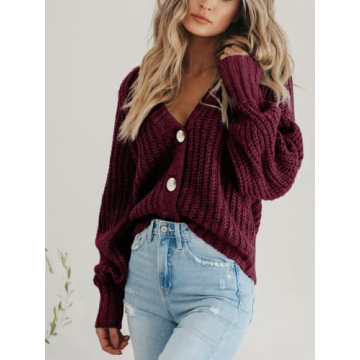 PRETTYGARDEN Women's Cozy Button-Down Cardigan Sweater