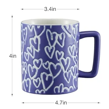 Elegant 14oz Ceramic Coffee Cup for Your Favorite Brews