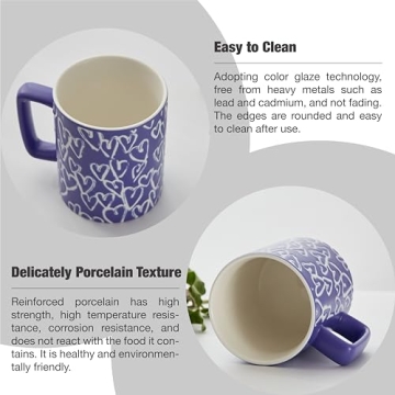 Elegant 14oz Ceramic Coffee Cup for Your Favorite Brews