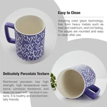 Elegant 14oz Ceramic Coffee Cup for Your Favorite Brews