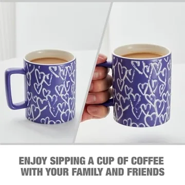 Elegant 14oz Ceramic Coffee Cup for Your Favorite Brews