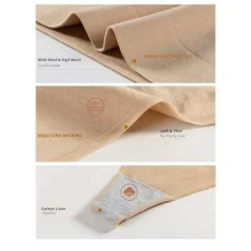 GRANKEE Women's Breathable Seamless Thong Panties No Show Underwear 6 Pack(BWSNRG 6 Pack XS)