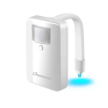 Chunace Toilet Bowl Night Light with Motion Sensor and Colors