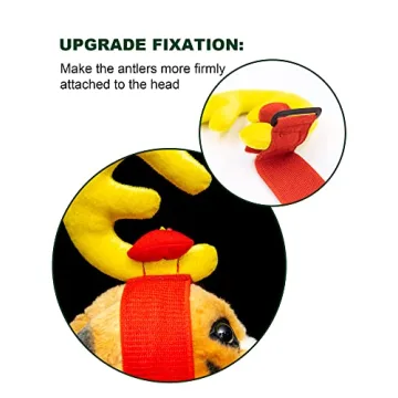 Dog antler headband for small dogs - festive fun