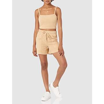 The Drop Women's Sage Cropped Towel Terry Tank Top