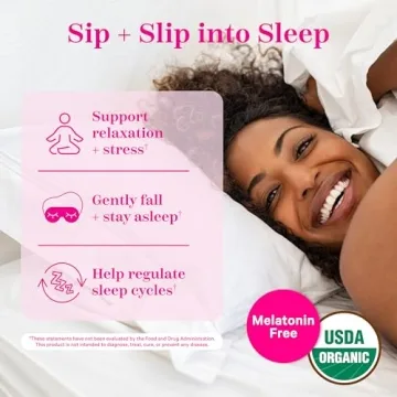 Organic Sleep Tea Lavender Coconut Herbal Blend for Restful Nights