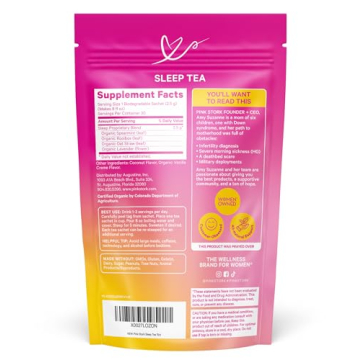Organic Sleep Tea Lavender Coconut Herbal Blend for Restful Nights