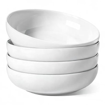LE TAUCI Pasta Bowls Set of 4, Stylish and Practical