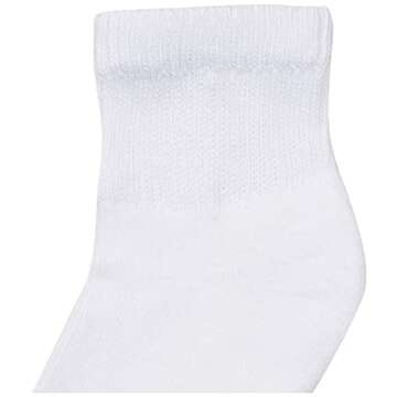Hanes Women's Ultimate Comfort Toe Seamed Ankle Socks Pack Of 6