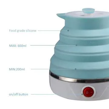 Travel Foldable Electric Kettle for Hot Drinks Anywhere
