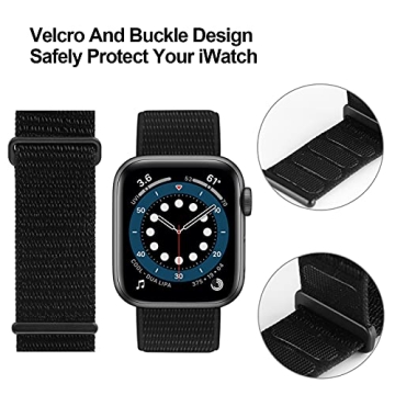 Durable Nylon Sport Loop Band for Apple Watch - Comfort & Style