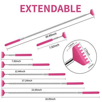 Gifts for Women,Mom Gifts from Daughter Son,Back Scratcher Extendable,Cool Stuff Gadgets Tools Gift ...