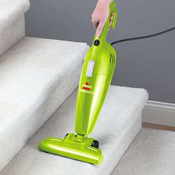 Bissell 20336 Featherweight Stick Vacuum Lightweight Bagless Vacuum, Lime