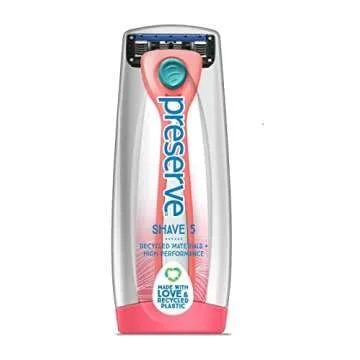 Eco-Friendly Preserve Shave 5 Razor for Smooth Shaving