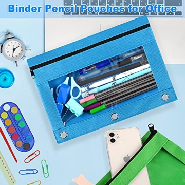 Durable Gloween Pencil Pouches for 3 Ring Binder Assorted