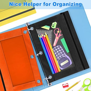 Durable Gloween Pencil Pouches for 3 Ring Binder Assorted