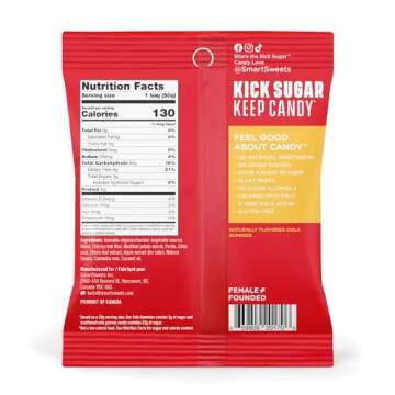 Delicious Smart Sweets Cola Gummies - Low Sugar, Vegan, and Guilt-Free