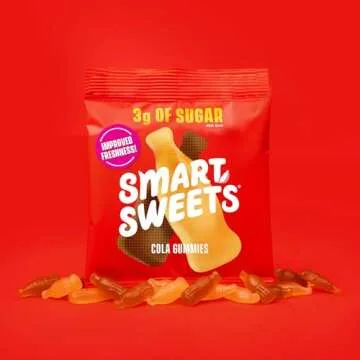Low Sugar Smart Sweets Cola Gummies, 1.8oz Pack of 12