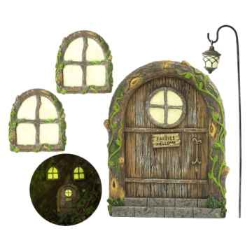 Fairy Doors for Trees, Fairy Door, Fairy Garden, Fairy House Kit, Fairy Garden Decor, Fairy Garden A...