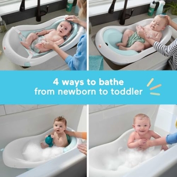 Fisher-Price 4-in-1 Baby Toddler Bath Tub with Support & Toys