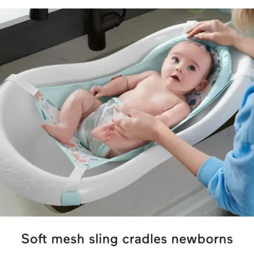 Fisher-Price 4-in-1 Baby Toddler Bath Tub with Support & Toys