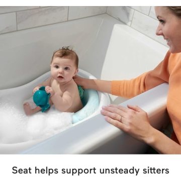 Fisher-Price 4-in-1 Baby Toddler Bath Tub with Support & Toys