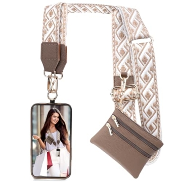 XANGNIER Adjustable Clip and Go Strap with Wallet - Perfect for Women