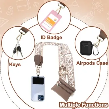 XANGNIER Clip and Go Strap with Wallet for Women