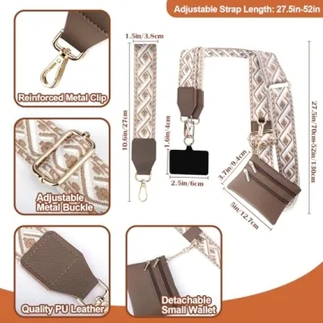 XANGNIER Clip and Go Strap with Wallet for Women