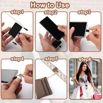 XANGNIER Clip and Go Strap with Wallet for Women