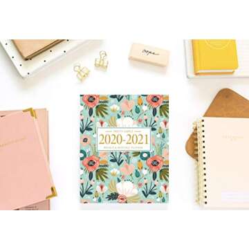 Academic Planner (2021-2022 Mint Floral)