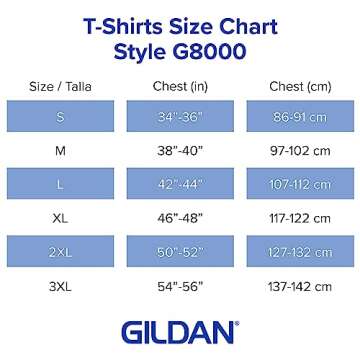 Gildan Unisex DryBlend Style G8000, Multipack T-Shirt, Black (2-pack), Large
