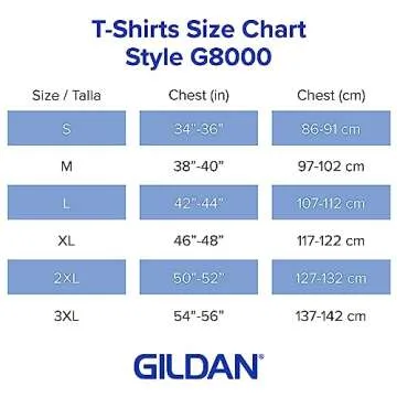 Gildan Unisex DryBlend Style G8000, Multipack T-Shirt, Black (2-pack), Large
