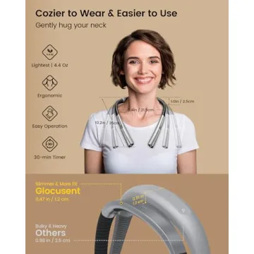 Glocusent Neck Reading Light with Adjustable Brightness and Colors