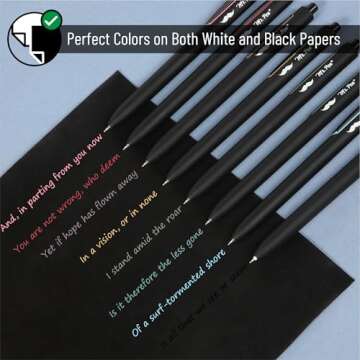 Mr. Pen- Retractable Gel Pens, 8 Pack, Pastel Color Ink Gel Pens, Gel Pens Fine Point 0.5mm, Retractable Pens, Cute Pens, Gel Ink Pens, Aesthetic Pens for Journaling Fine Tip Pens