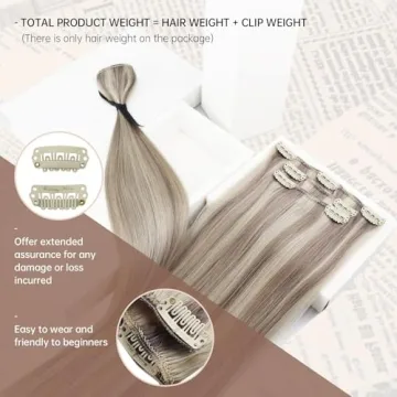 Sunny Hair Clip in Extensions for Natural Volume & Comfort