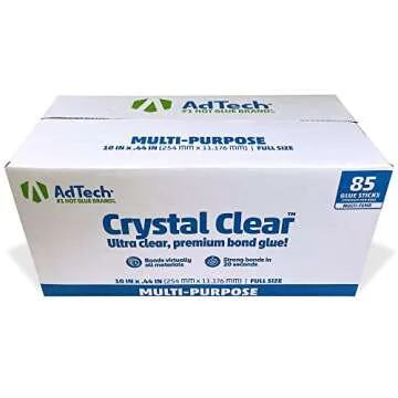 AdTech 10" Full Size Hot Glue Sticks - Strong Adhesive, 85 Sticks