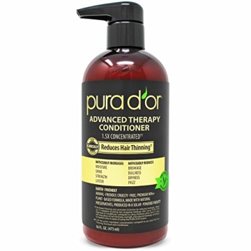 PURA D'OR Advanced Therapy Conditioner (16oz) For Increased Moisture, Strength, Volume & Texture, No...