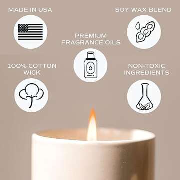 Sweet Water Decor Palo Santo Patchouli Candle | Black Pepper, Clove, Lavender, Cedarwood Scented Soy Wax Candle for Home | Gifts for Women, Men, Housewarming | 12oz Stone Jar, 60+ Hour Burn Time