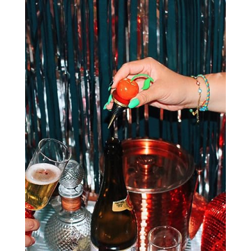 ban.do Cute Wine Stopper with Cherry Design for Wine Lovers