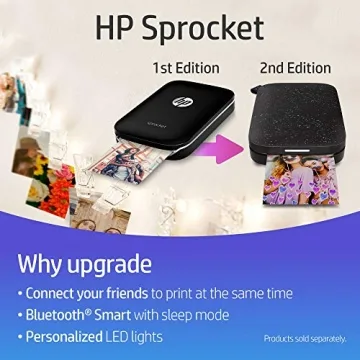 HP Sprocket Photo Printer - Instant 2x3" Prints Anywhere