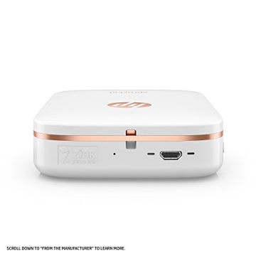 HP Sprocket Photo Printer - Instant 2x3" Prints Anywhere