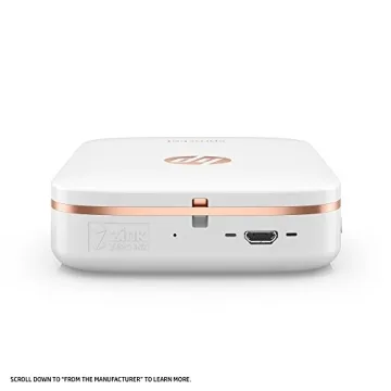 HP Sprocket Photo Printer - Instant 2x3" Prints Anywhere