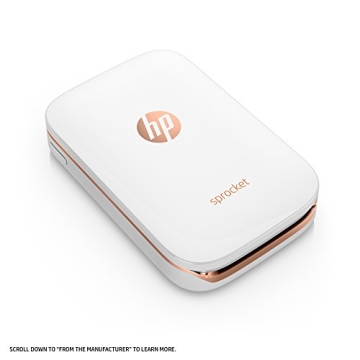 HP Sprocket Photo Printer - Instant 2x3" Prints Anywhere