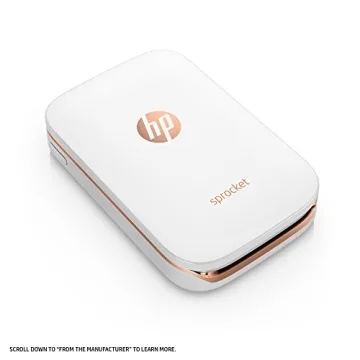 HP Sprocket Photo Printer - Instant 2x3" Prints Anywhere