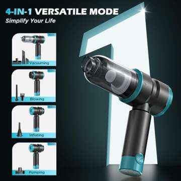 Portable Handheld Car Vacuum with 15000PA Suction